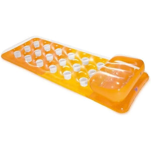 Buy now INTEX 59895EP 18-Pocket Suntanner Inflatable Pool Float Raft Lounger Swimming Mat, 74" X 28", 1 Pack, Colors May Vary at indiglob india