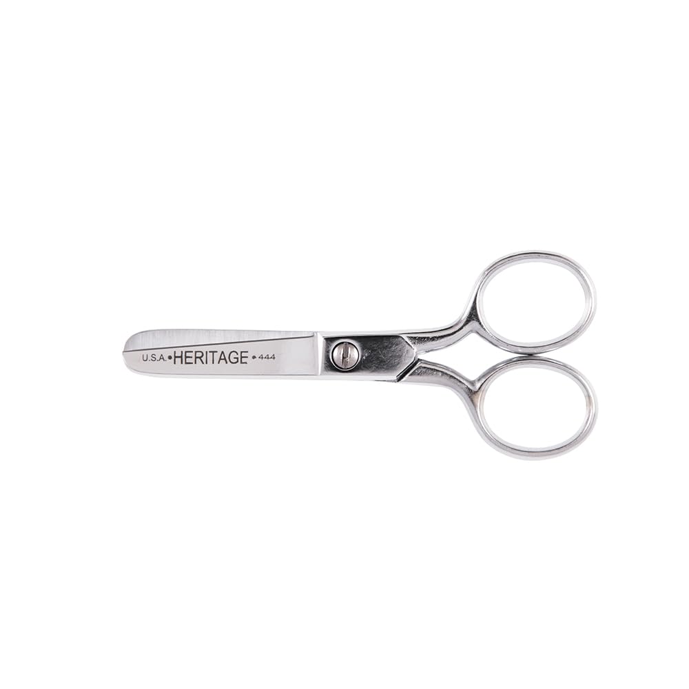 Buy now Klein Tools 444HC Scissors, Safety Scissors for Cutting Thread, Yarn, and More, 4-Inch at indiglob india