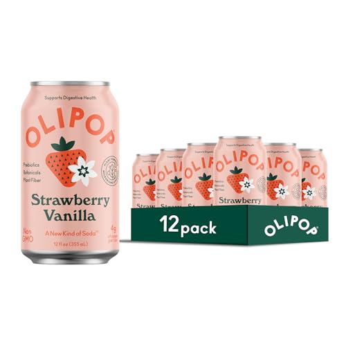Buy now OLIPOP Prebiotic Soda Pop, SpongeBob Pineapple Paradise, Pantry Pack Packed with Prebiotics, Fiber, and Botanicals, Gluten Free, Vegan, GMO Free, 12oz Skinny Can (12-Cans) at indiglob india
