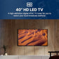 Buy now Emerson ETD-4050 40" Class LED HDTV with Built-in DVD Player, 1080p Full HD, HDMI/USB Inputs, Digital Tuner, Slim Design, Wall Mountable, Energy Efficient, and Parental Control Features at indiglob india