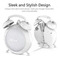 Buy now Google Home Mini Stand Holder, Retro Alarm Clock Stand Mount Base Protective Case Compatible with Google Home Mini and Nest Mini (White) at indiglob india