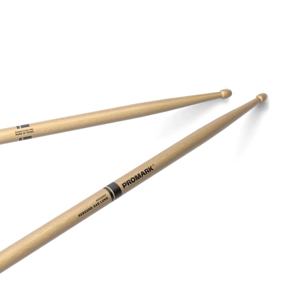 Buy now ProMark Rebound 5A Long Hickory Drumsticks, Acorn Wood Tip, 1 Pair at indiglob india