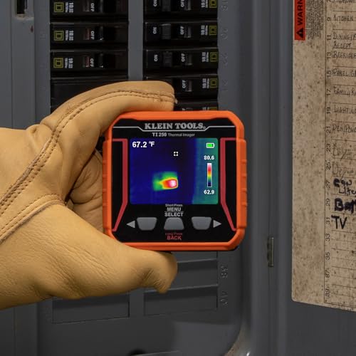 Buy now Klein Tools TI250 Rechargeable Thermal Imaging Camera, Camera Displays Over 19,200 Pixels with 3 Color Palettes, High / Low Temperature Points at indiglob india