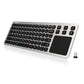 Buy now Arteck 2.4G Wireless Touch TV Keyboard with Easy Media Control and Built-in Touchpad Mouse Solid Stainless Ultra Compact Full Size Keyboard -Connected Computer, Smart TV, HTPC at indiglob india