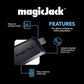 Buy now magicJack VOIP Phone Adapter - Unlimited Calls to US & Canada, No Monthly Bill, Portable Internet Phone with App, magicIN™ & magicOUT™ Service at indiglob india