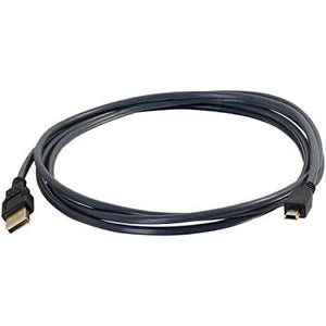 C2G Legrand USB 2.0 A to B Cable, USB Adapter Cable,24 AWG USB Cable, Black USB 2.0 Extension Cable, 16.4 Feet (5 Meters), 1 Count, C2G 29653