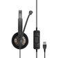 EPOS Sennheiser Consumer Audio SC 60 USB ML (504547) - Double-Sided Business Headset | For Skype for Business | with HD Sound, Noise-Cancelling Microphone, & USB Connector (Black)