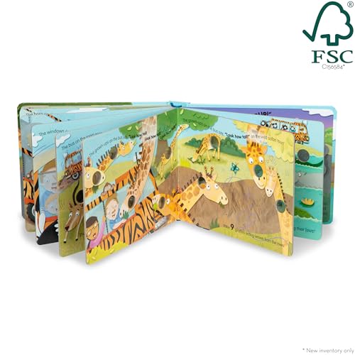 Buy now Melissa & Doug Children's Book - Poke-A-Dot: The Wheels on the Bus Wild Safari (Board Book with Buttons to Pop) at indiglob india