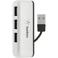 Belkin Travel 4-Port USB 2.0 Hub with Built-In Cable Management (White)