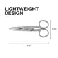 Buy now Klein Tools 2100-9 Stainless Steel Electrician Scissors, Made in USA, 5.25-Inch Free-Fall Handle Snips, Stripping Notches, Non-Slip Serrated Blade at indiglob india