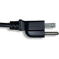 Power Cord Extension and Splitter, NEMA 5-15P to NEMA 5-15R x 2, 16 AWG, 13A, 125V (ZWACPQAG-14) Black