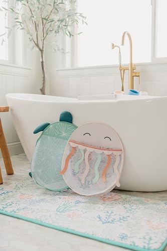 Buy now Copper Pearl Oceana Bath Toy Organizer with Suction Cups Extra-Large Mesh Bath Toy Holder for Bathtub, Quick-Dry Bath Toy Storage Net, Convenient Bath Toy Net for Tub - Cora at indiglob india