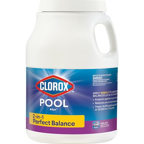 Buy now Clorox?? Pool&Spaƒ?› Swimming Pool 2-in-1 Perfect Balance, Maintains Balanced pH and Alkalinity Levels, 8LB (Pack of 1) at indiglob india