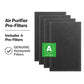 Buy now Honeywell HRF-A200 Air Purifier Pre Kit Filter, 4 Count (Pack of 1)- Allergen Air Filter Targets Dust, VOC, Pet, Kitchen, and Wildfire/Smoke Odors at indiglob india