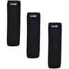 Cosmos Pack of 3 Neoprene Luggage Handle Wrap Handle Grip Luggage Identifier for Travel Bag Luggage Suitcase (Black Color) - Black Color-5mm thick