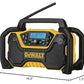 Buy now DEWALT 12V/20V MAX Portable Bluetooth Radio, Cordless, 100 ft Range, 3.5” Subwoofers, Jobsite (DCR028B) at indiglob india