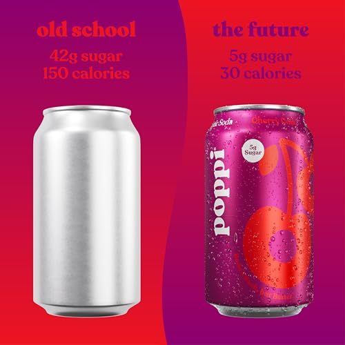 Buy now Poppi Sparkling Prebiotic Soda Beverage with Apple Cider Vinegar, Seltzer Water and Fruit Juice, Game Day Variety Pack, 12 Fl Oz, Pack of 12, Packaging May Vary at indiglob india