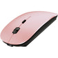 Rechargeable Bluetooth Mouse for MacBook/MacBook air/Pro/iPad, Wireless Mouse for Laptop/Notebook/pc/iPad/Chromebook (Rose Gold)