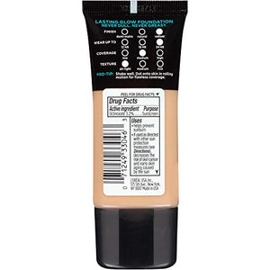 L'Oreal Paris Makeup Infallible Up to 24HR Pro-Glow Foundation, Natural Beige, 1 fl oz.