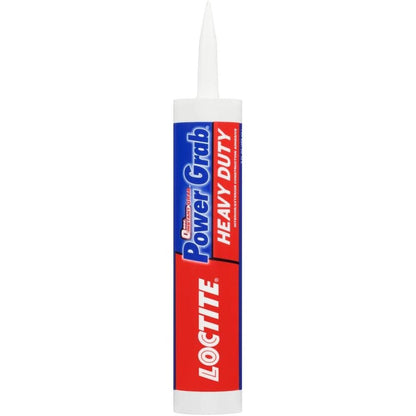Loctite Power Grab Express Heavy Duty Construction Adhesive, 9 fl oz Cartridge, 1 Pack - Versatile Constuction Glue for Wood, Wall, Tile, Foam Board & More