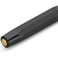 Kaweco CLASSIC SPORT Fountain Pen Black with 23 Carat Gold-Plated Steel Nib and Iridium Tip for Ink Cartridges I Sport Fountain Pen 13 cm I Nib: B (Broad)