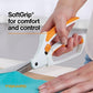 Buy now Fiskars Premier No. 8 Easy Action Scissors - 10" Spring Action Fabric and Craft Scissors - Arts and Crafts - Orange/White at indiglob india