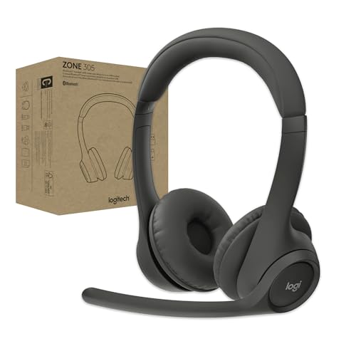 Buy now Logitech Zone 305 for Business, Wireless Bluetooth Headset with Microphone, Native Bluetooth, for Microsoft Teams, Compatible with Windows, Mac, Chrome, Linux, iOS, iPadOS, Android at indiglob india