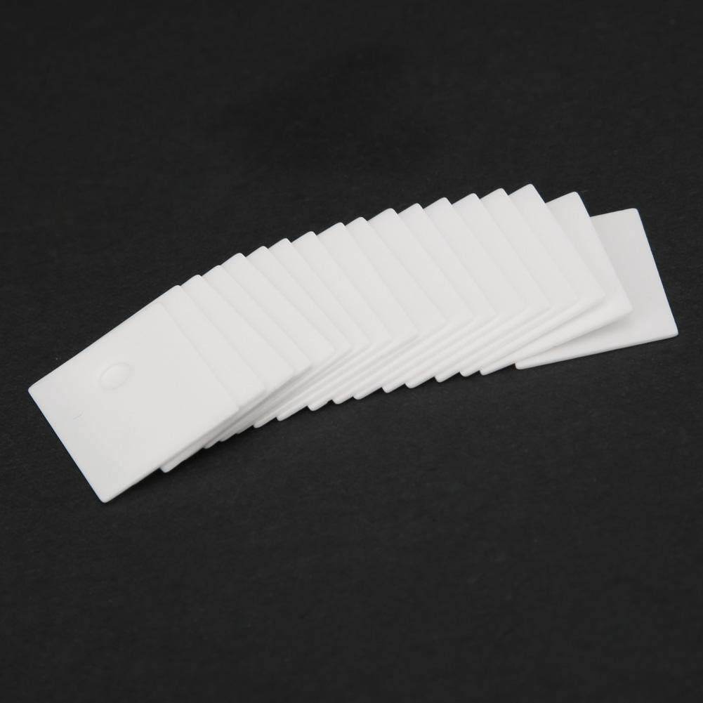 100 Pcs TO-247 17 x 22 x 1mm Alumina Ceramic Insulating Sheet High Hardness Excellent Wear MOS Transistor IGBT Cooling Pad with 3.7mm Hole - My Store