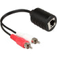 2Pack Stereo RCA to Stereo RCA Audio Signal Extender Over Cat5 (2X RCA to RJ45 Female)