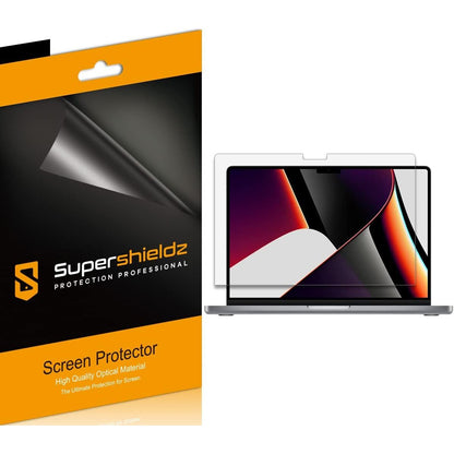 Supershieldz (3 Pack) Anti-Glare (Matte) Screen Protector Designed for MacBook Pro 14 inch (M4, M3, M2, M1, Pro/Max)