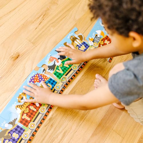 Buy now Melissa & Doug Alphabet Express Jumbo Jigsaw Floor Puzzle (27 pcs, 10 feet Long) - FSC Certified at indiglob india