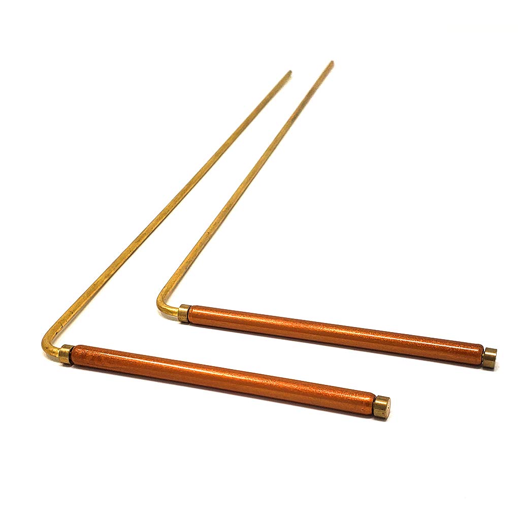 Buy now Solid Copper and Brass Dowsing Rods with Smooth Movement for Tracing Spiritual Energy Chi, Ghost Hunting, Water Divining, Finding Gold, Locating Lost Items or Answering Questions! at indiglob india