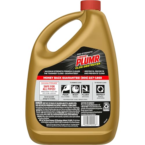 Buy now Clorox Liquid-Plumr Pro-Strength Clog Destroyer, Liquid Drain Cleaner, 80 Fluid Ounces (Package May Vary) at indiglob india