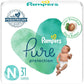 Pampers Pure Protection Baby Diapers, Size 5 (27+ lbs), 132 Count, Up to 100% Leakproof, Premium Plant-based Skin Protection, Hypoallergenic Soft Diapers