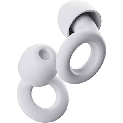 Loop Quiet Ear Plugs for Noise Reduction – Super Soft, Reusable Hearing Protection in Flexible Silicone for Sleep, Noise Sensitivity - 8 Ear Tips in XS/S/M/L – 24dB & NRR 14 Noise Cancelling – Black
