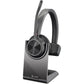 Poly - Voyager 4310 UC Wireless Headset (Plantronics) - Single-Ear Headset w/Mic - Connect to PC/Mac via USB-A Bluetooth Adapter, Cell Phone via Bluetooth - Works with Teams (Certified), Zoom & More