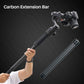 DH10 Upgrade Gimbal Extension Pole Carbon Fiber Bar Lightweight Strong 1/4" Universal Rod Compatible with Insta 360 x5/DJI OSMO 360/Pocket 3/Mobile 3/OM 4/Ronin S/S/SC/ZHIYUN Crane 2 V2 Stabilizer Cam
