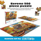 Buy now Buffalo Games - 500 Piece Jigsaw Puzzle Angelo Bonito Autumn Lake House, Made in USA, Premium Recycled Board, Full-Color Poster at indiglob india