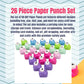 Buy now Scrapbook Paper Punch 26pc Mini Paper Hole Punchers w Case - All Different Crafting Designs Hole Punch for Greeting Cards, Scrapbooking, Arts & Crafts, Projects for Kid & Adults, Summer Camp, Gifts at indiglob india