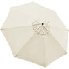 EliteShade USA 9ft Replacement Covers 8 Ribs Market Patio Umbrella Canopy Cover (CANOPY ONLY) (Beige) - Natural