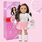 Buy now Gift Boutique 18 Inch Girl Doll, Fashion Doll with Fine Brown Hair for Styling Clothes Shoes and Accessories Princess Doll for Girls and Kids at indiglob india