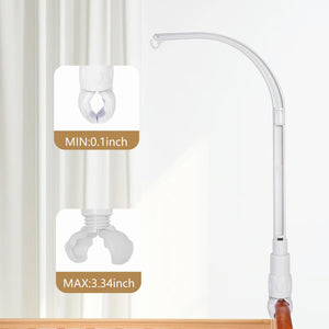 DIY 22.8 inches Crib Mobile arm Nursery Mobile arm Baby Mobile Hanger,Adjusting The Claw Width of Mobile Hanger,Mobile arm for Crib