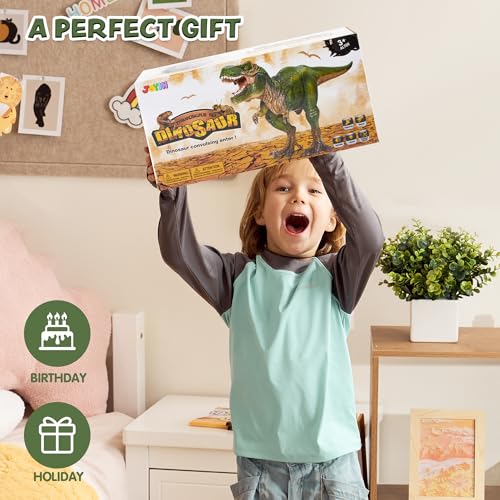 Buy now JOYIN Robot Dinosaur Toy for Kids Boys 3+ Big T.rex with Light and Realistic Roaring Sound, Remote Control Walking & Dancing Dinosaur, Electronic Steam Toy, Birthday Gift for Kids Boys Girls at indiglob india