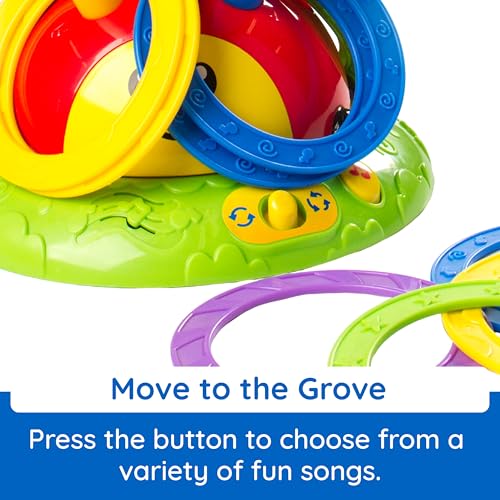 Buy now Fat Brain Toys 2-in-1 Musical Jump 'n Toss, Active Indoor/Outdoor Games for Kids Ages 4+, Fun Toys, Kids Activities at indiglob india