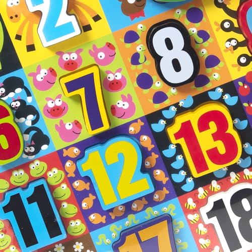 Buy now Melissa & Doug Jumbo Numbers Wooden Chunky Puzzle (20 pcs) at indiglob india