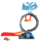 Buy now Hot Wheels City Toy Car Track Set, Bat Loop Attack with Adjustable Loop & Launcher, 1:64 Scale Vehicle, Connects to Other Sets at indiglob india