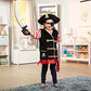 Buy now Melissa & Doug Pirate Role Play Costume Dress-Up Set With Hat, Sword, and Eye Patch at indiglob india