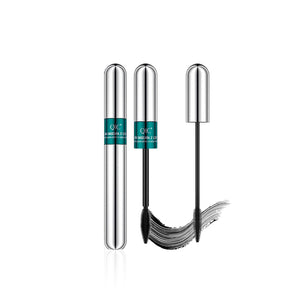 4D Silk Fiber Lash Mascara, 2 in 1 Mascara For Natural Lengthening And Thickening Effect(Pack of Cyan, Black)