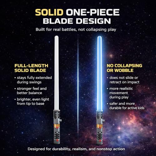 Buy now Liberty Imports 2-in-1 LED Light Up Sabers, Dual Bladed Toy Saber Swords Set for Kids with FX Power Up and Motion Sensitive Sound Effects for Cosplay, Dress Up at indiglob india