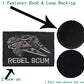 Buy now 4 Pieces Embroidered Morale Hook and Loop Fastener Tactical Patches at indiglob india